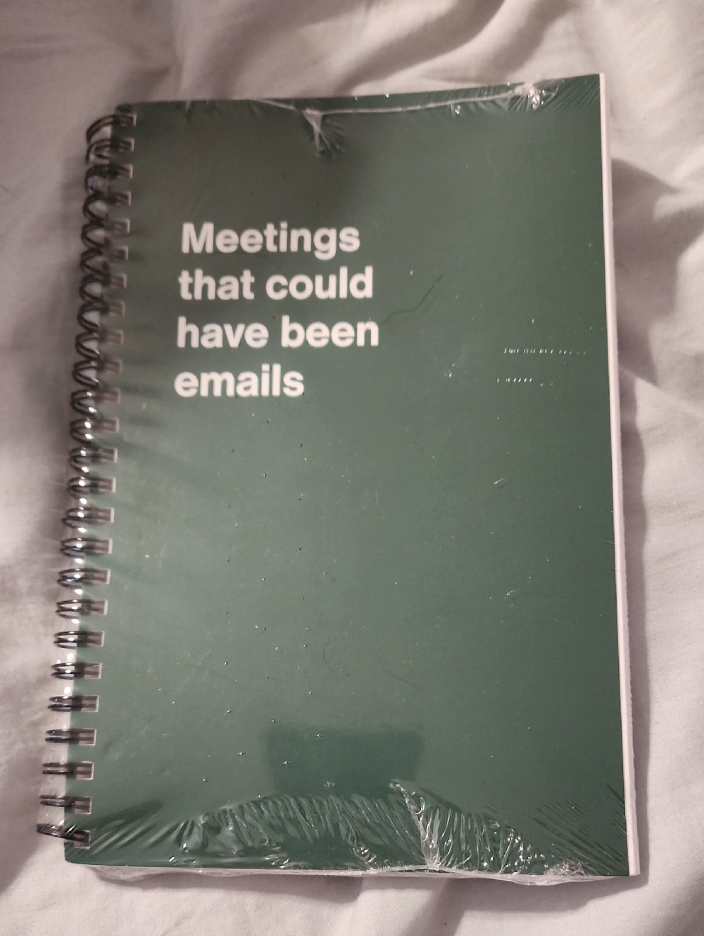 Meetings That Could Have Been Emails Spiral Notebook - Green